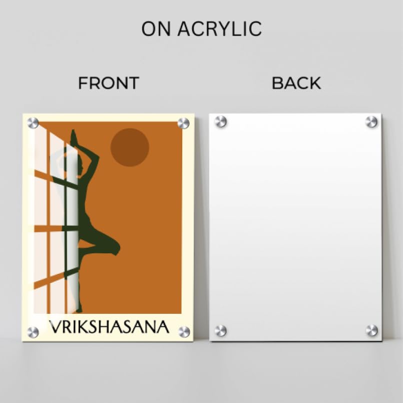 Chalk My Theme Vrikshasana Quote Boho Wall Decor Home Decor, Living Room, Bedroom, Cafe, Room Painting For Wall Decoration -9 x