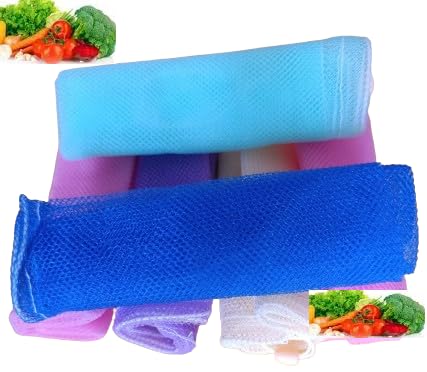 Attachh Big Reusable Produce Fridge Storage Bags For Vegetables And Fruits (Multicolour Set Of 12)