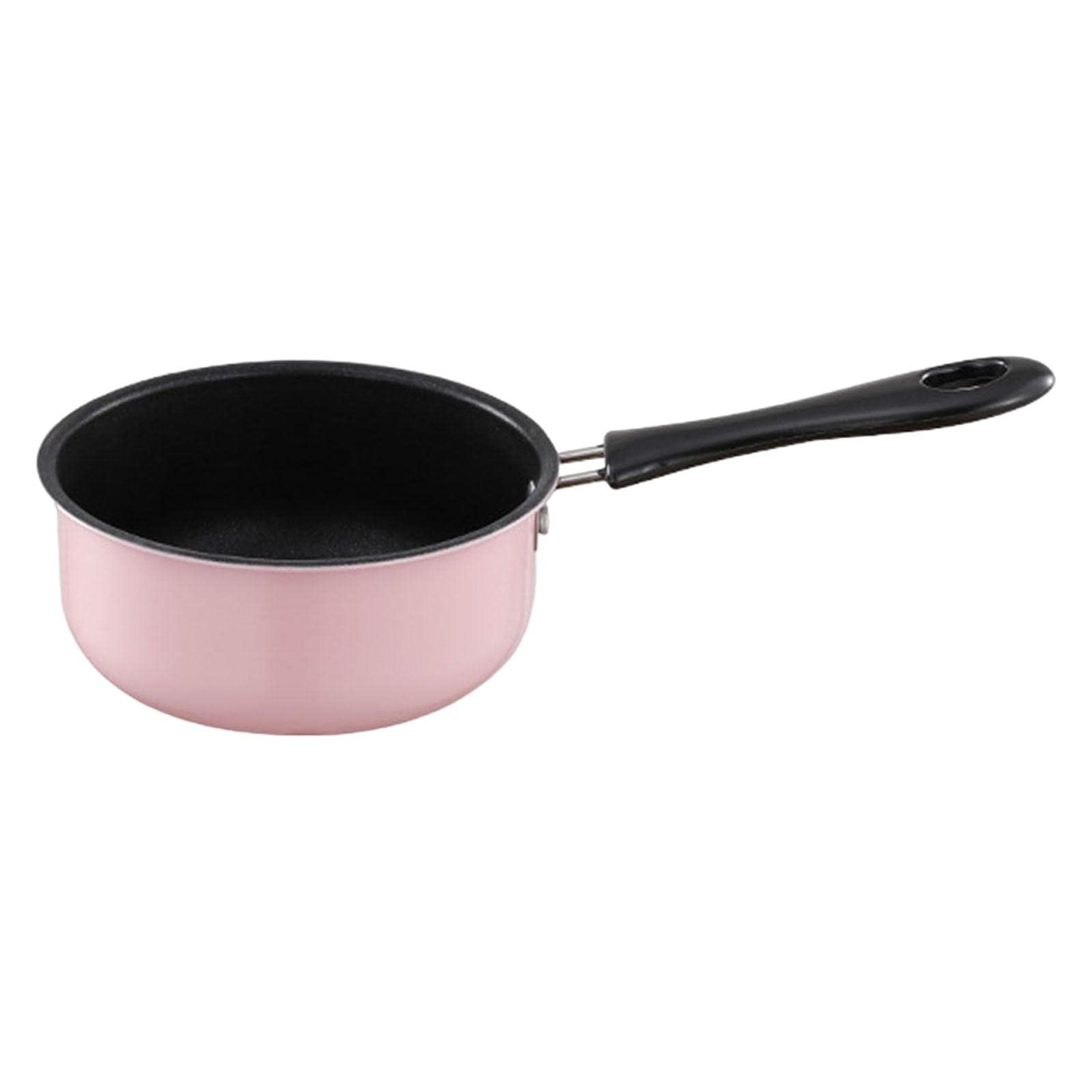 Myaddiction Small Saucepan Mini Soup Pot Cookware With Long Handle For Rv Travel Kitchen Pink