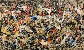 Convergence Abstract Expressionism Art Print By Jackson Pollock, Overall Size: 28X40, Image Size: 36.5X21.75