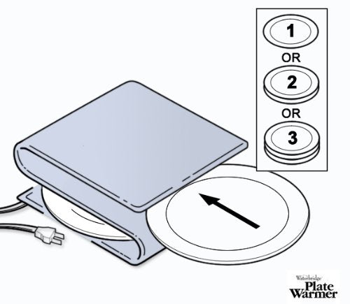 Waterbridge Electric Plate Warmer - Heritage Natural - Holds 6 Plates - Small - Natural Cotton