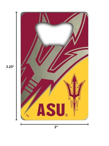 Fanmats 62572 Arizona State Sun Devils Credit Card Style Bottle Opener - 2    X 3.25