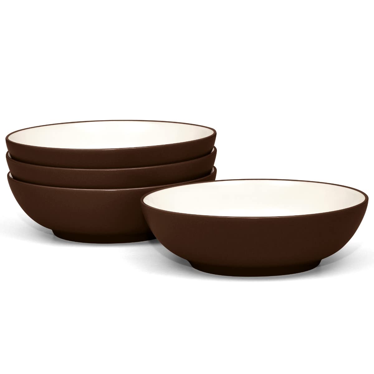 Noritake Colorwave Chocolate Set of 4 Coupe Cereal Bowls, 7, 27 oz.