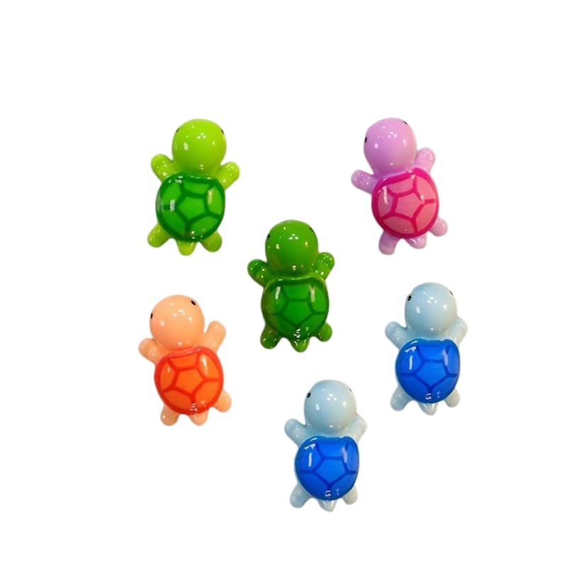 Kawaii Cartoon Sea Turtle Refrigerator Magnets - Cute Decorative Whiteboard Magnets For Office And Kitchen Decoration (6Pcs Turt