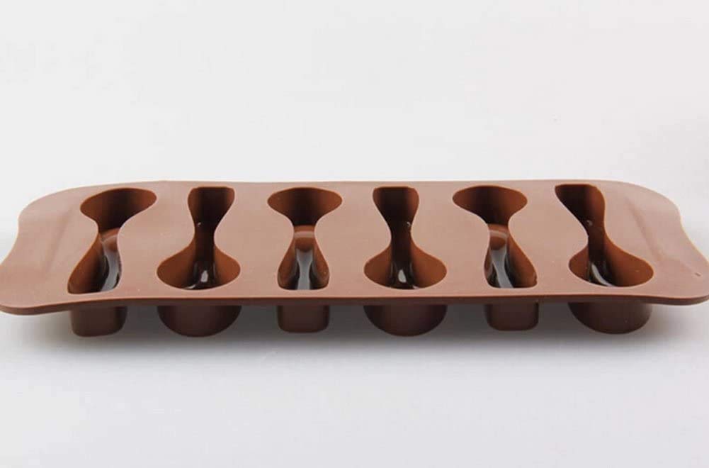 Bamutu Spoon Shape Molds 3 Pcs-6 Cavity Chocolate Candy Gummy Molds Food Grade Chocolate Ice Jelly Silicone Mold Homemade Cupcak