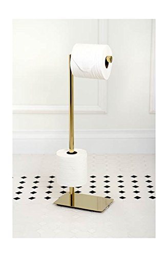 Kingston Brass CC8002 Claremont Freestanding Toilet Paper Stand  Polished Brass