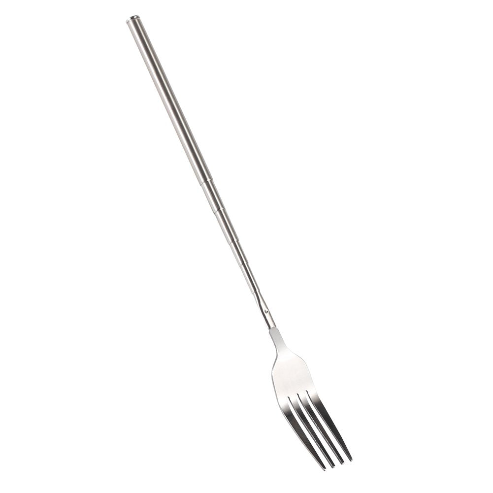 Extendable Fork - Stainless Steel Dinner Fork - Metal Fruit Fork Dessert Fork Cutlery For Home, Kitchen, Restaurant, Dishwasher,