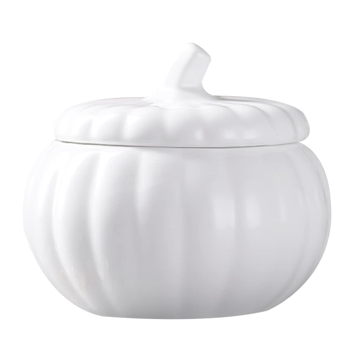 BESTonZON Pumpkin Pot, Pumpkin Pots for Cooking, .Ceramic Dish Soup Bowls Porcelain Dinnerware Pasta Dessert Bowl with Lid, Dish
