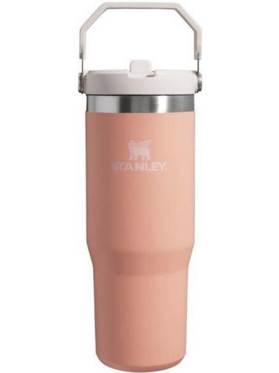 Stanley 30 Oz Stainless Steel Ice Flow Flip Straw Tumbler (Melon)