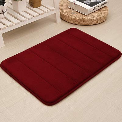 0.6 in Memory Foam Bath Mat Large Size 24 by 16 Inches, Comfortable, Soft, Maximum Absorbent, Machine Wash, NonSlip, Thick, Eas