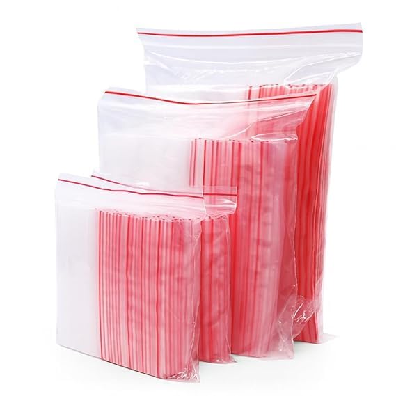 Jppl Zip Lock Pouches Transparent Resealable Durable Square Zip Lock Bags For Food Storage Jewelry Accessories And Home Use | Re