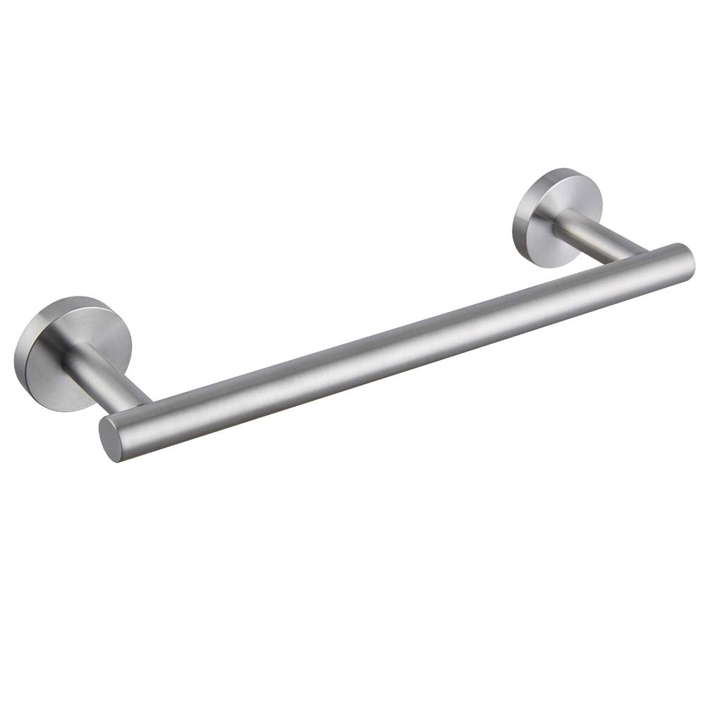 Kimzcn Sus 304 Stainless Steel 12-Inch Hand Towel Bar Bathroom Towel Holder Kitchen Dish Cloth Hanger Rustproof Wall Mount Brush