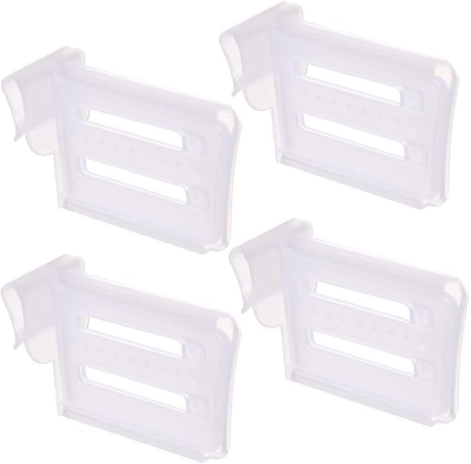 Dhamee 4Pcs Set Expandable Fridge Drawers Storage Partition Clips Storage Organizer Space Saving Telescopic Partition Clip Inter