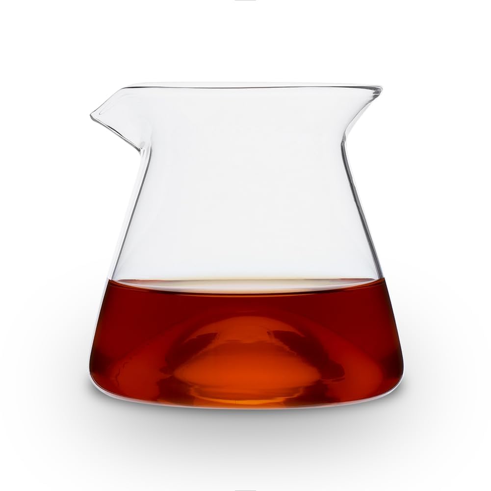 watchget 300ml Coffee Server Glass Coffee Carafe Pour Over Coffee Server Heat Resistant Coffee Pot Maker, Clear