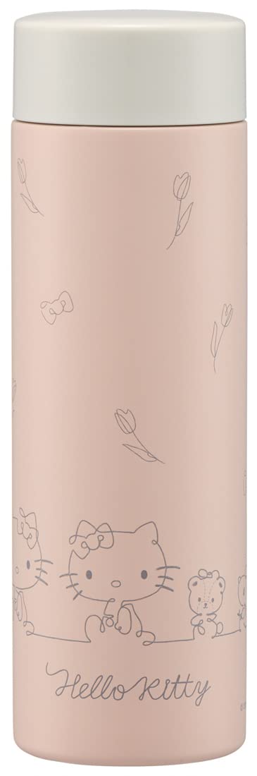 Skater STYL4A Hello Kitty Mug Bottle, Line Design, 11.8 fl oz (350 ml), Ultra Lightweight, Stainless Steel Water Bottle, Sanrio