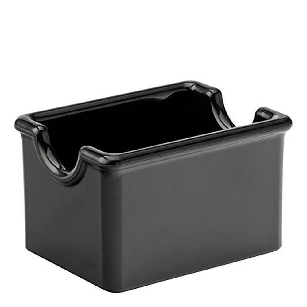 Carlisle Foodservice Products Sugar Caddy For Kitchens, Plastic, 20 Packets, Black, Small