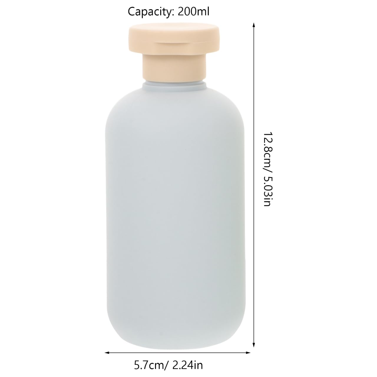 Didiseaon 2Pcs 200Ml/6.7Oz Squeeze Tubes Refillable Travel Bottles Pe Cosmetic Container With Flip Cover For Vacation Facial Cle