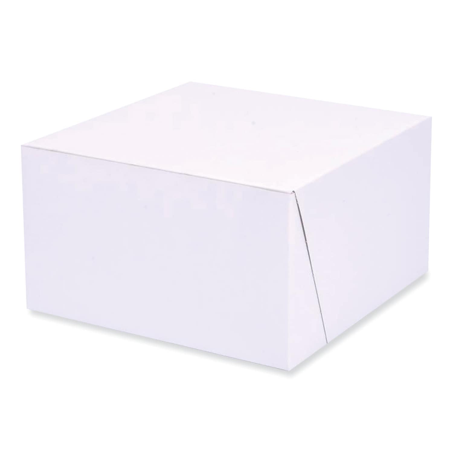 Southern Champion Tray Standard White Bakery Boxes 7X7X4, 250 Count