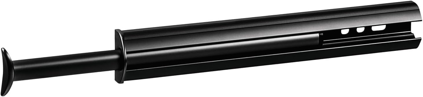 Tag Hardware Premium 14 1/8 Inch Long Expendible Pullout Closet Wardrobe Valet Rod (Black)