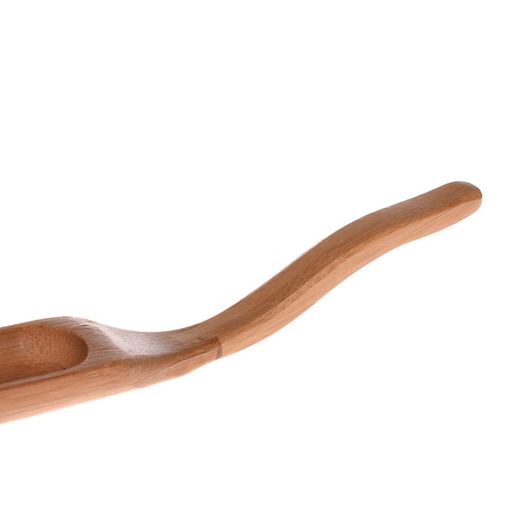 Utenew 3 Pieces Wooden Loose Tea Scoops, Natural Bamboo Wood Spoons For Scooping Coffee Powder, Spices And Condiments, Long Hand