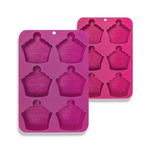Cupcake Silicone Cupcake Pan,Randomly Selected Color Of Pink Or Purple