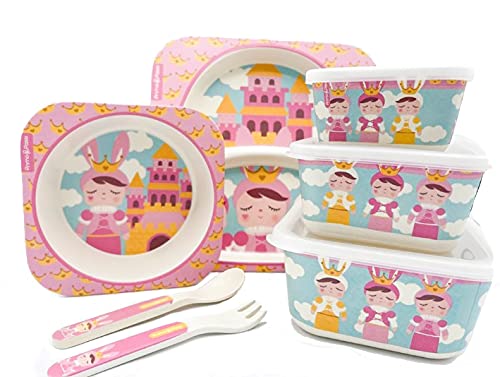 Bamboo Fiber - Kids Super Dining Combo 7pk, Metoo
