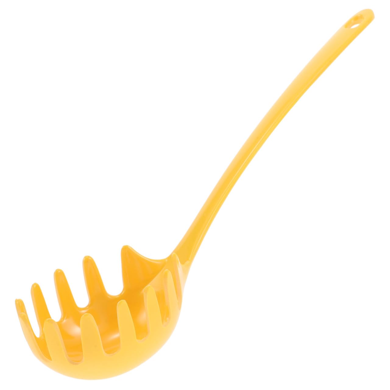 PRETYZOOM Pasta Spoon Melamine Spaghetti Ladle with Slotted Drain Design Kitchen Noodle Spoon Server for Straining Soup Cooking 