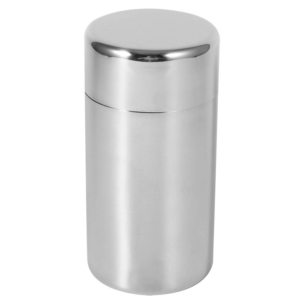 Aunmas Tea Tin Canister, Stainless Steel Tea Coffee Sugar Storage Container With Airtight Double Lids For Loose Tea And Tea Bags