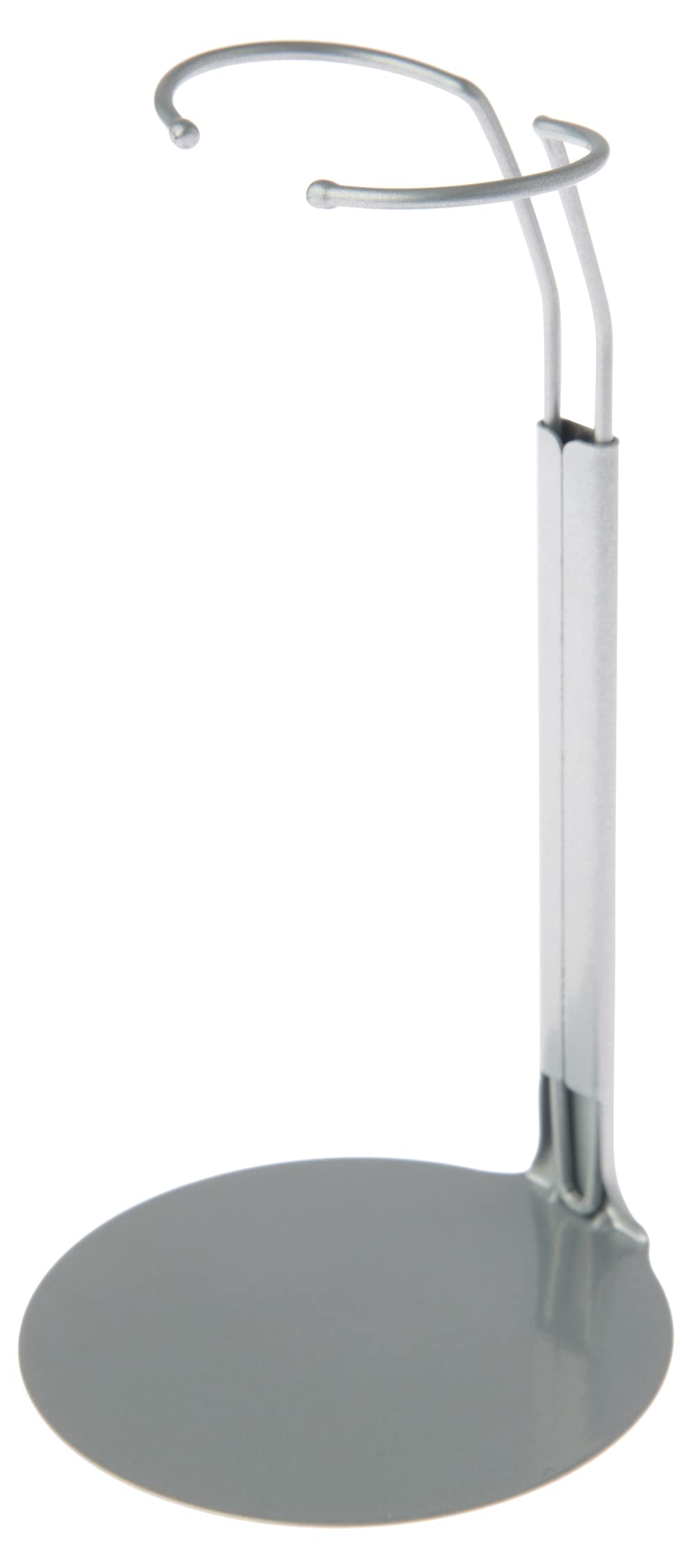 Plymor Dsp-5175S Silver Adjustable Doll Stand, Fits 10, 11, And 12 Inch Dolls Or Action Figures, Waist Is 175 To 225 Inches Wide