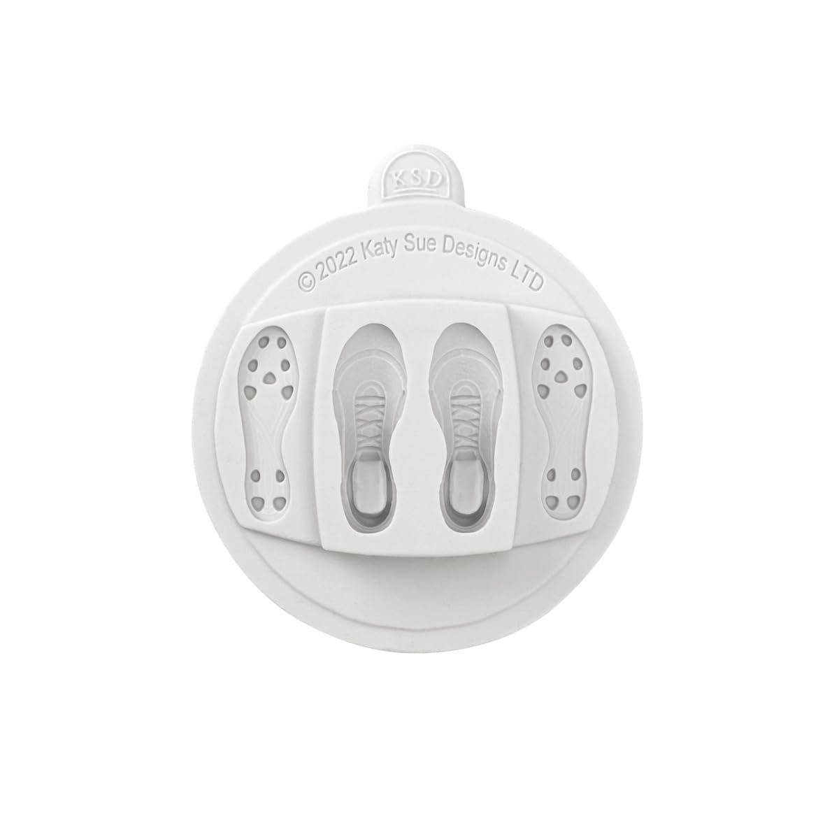 Katy Sue Soccer Shoes/Cleats (Football Boots) Silicone Mold For Cake Decorating & Crafts - Makes Boots 1.5 Inches X 0.5 Inches