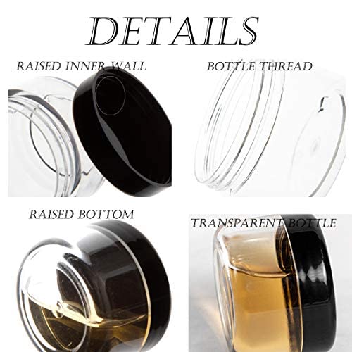 Zejia 5 Gram Sample Containers With Lids, 25Pcs Mini Makeup Containers, Empty Plastic Travel Cosmetic Containers With Labels