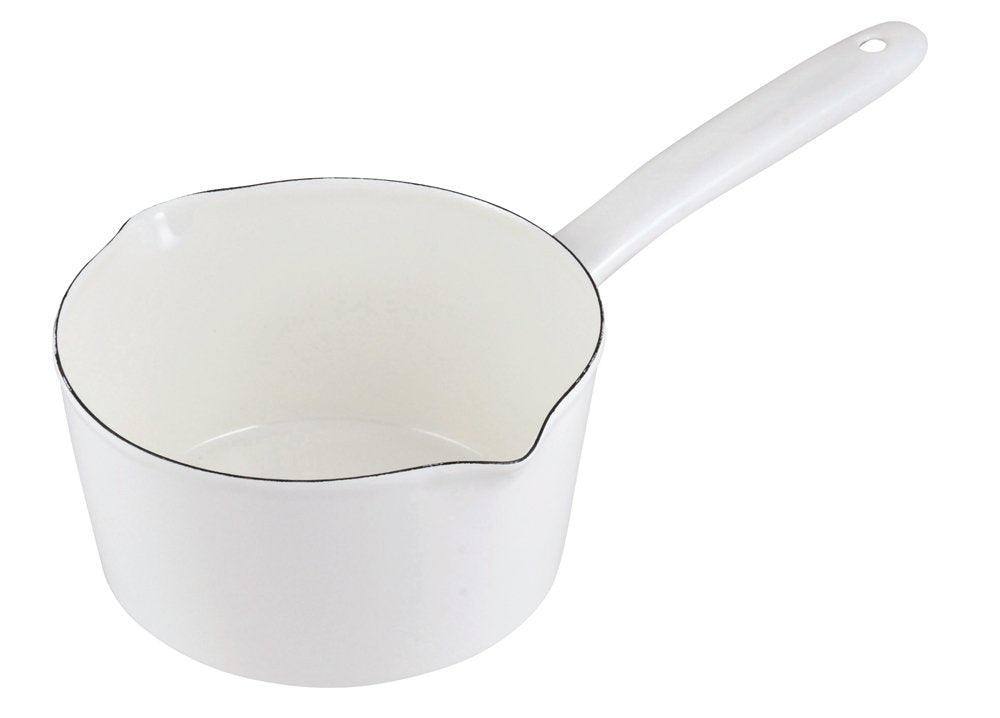 Pearl Metal Petit Cook Hollow Milk Pan, 5.9 inches (15 cm), White HB2082