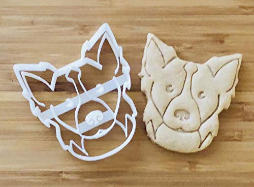 Border Collie Cookie Cutter And Dog Treat Cutter - Face - 3 Inch