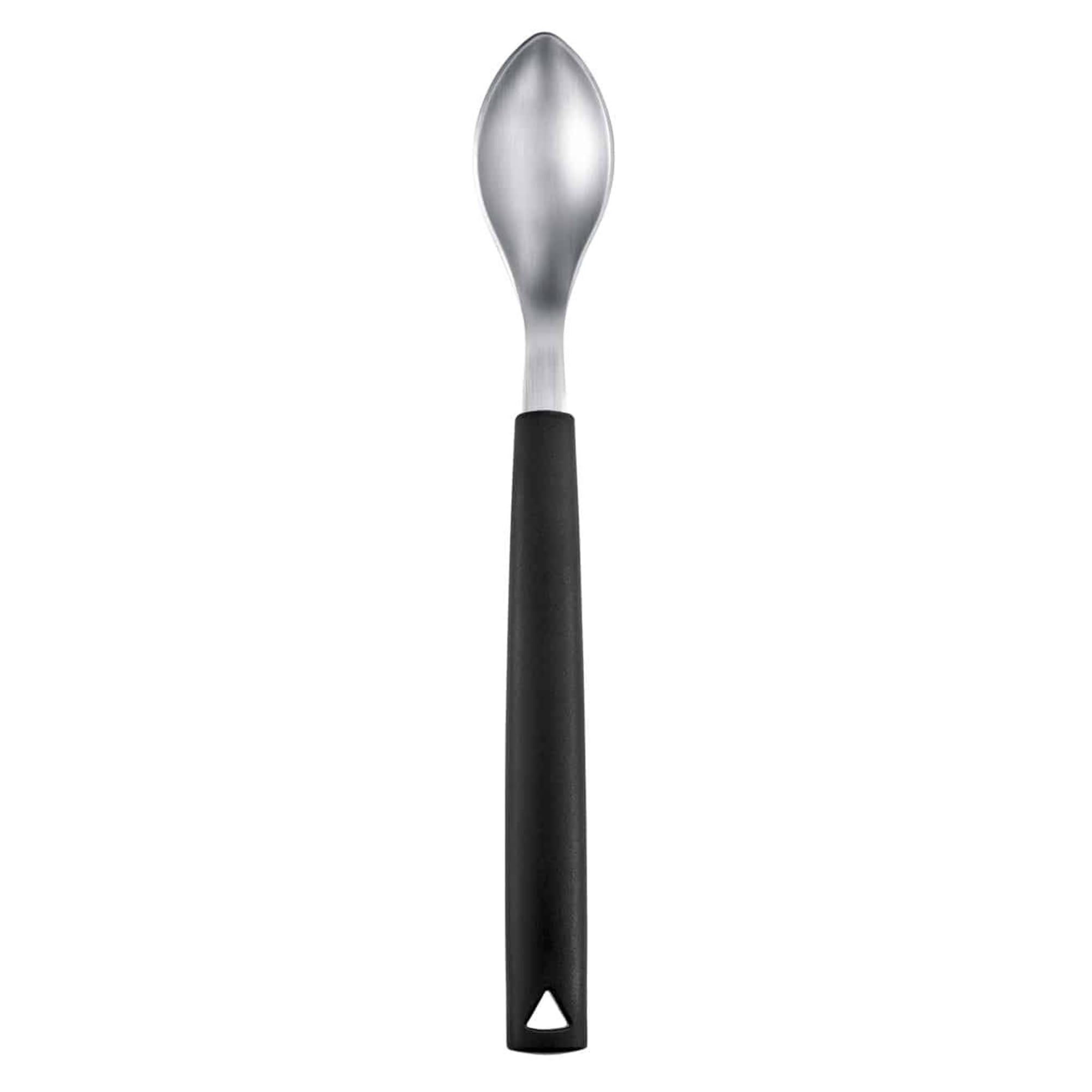 Triangle Small Quenelle Spoon, Carded - Stainless Steel - Creates Smooth, Rounded Scoops For Plating - Dishwasher Safe - Made In