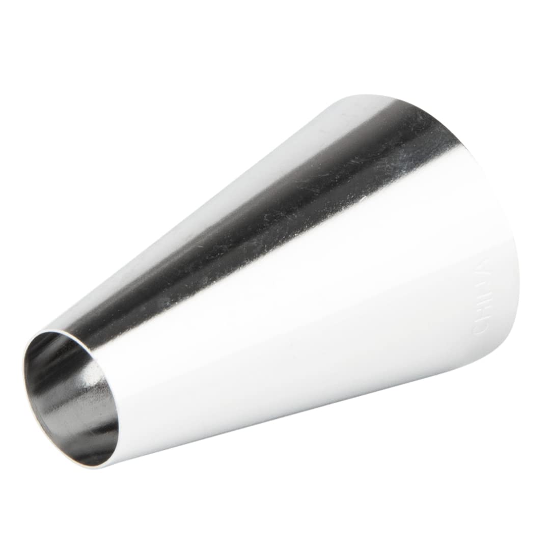 Restaurantware Pastry Tek Piping Tip 1 Round Round Tip For Icing - #2A Corrosion-Resistant Stainless Steel Icing Tip Dishwasher-