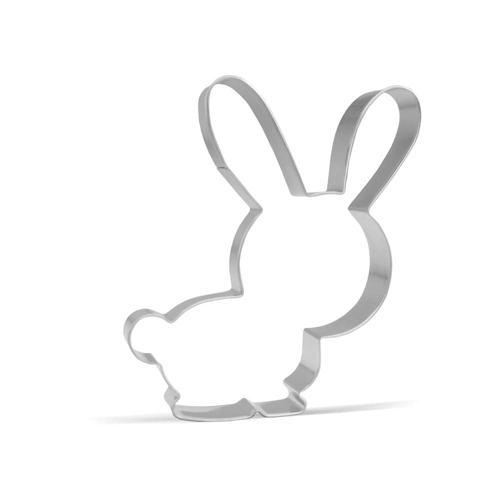 4.5 Inch Rabbit Bunny Cookie Cutter - Stainless Steel
