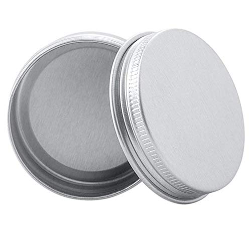 Pack Of 10 Round Aluminum Tin Box Bottles Silver Metal Container With Screw Thread Lid For Store Spices Lip Balm Candies Gift Gi
