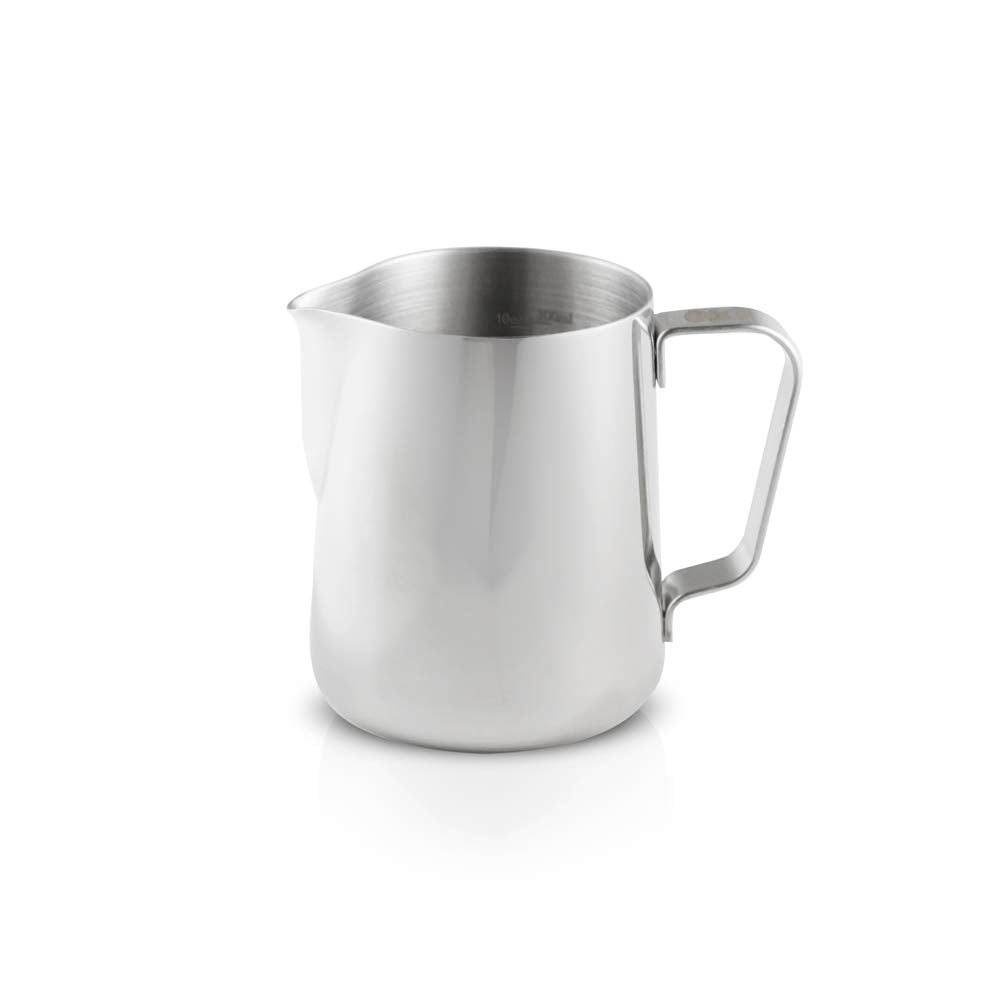 Barista Basics 12Oz Stainless Steel Frothing Pitcher With Precision Spout & Ergonomic Handle For Latte Art
