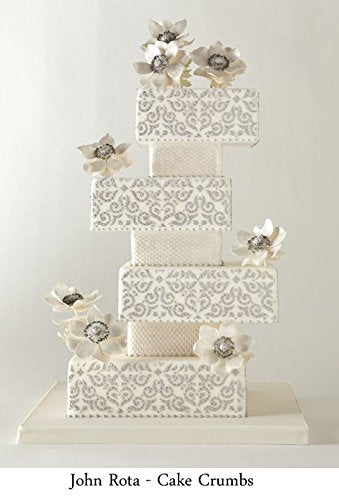 Designer Stencils Mexican Tile Cake Stencil Tier 4, Beige/Semi-Transparent