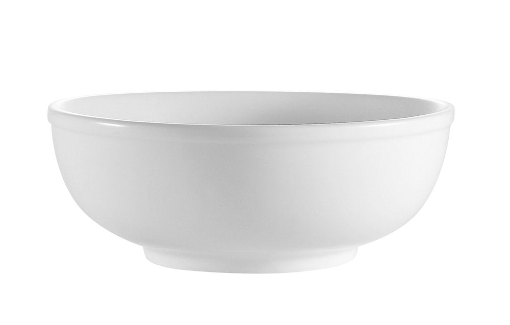 CAC China MB-8 8-1/2-Inch Clinton Porcelain Menudo Bowl, Box of 24, 48-Ounce, Super White