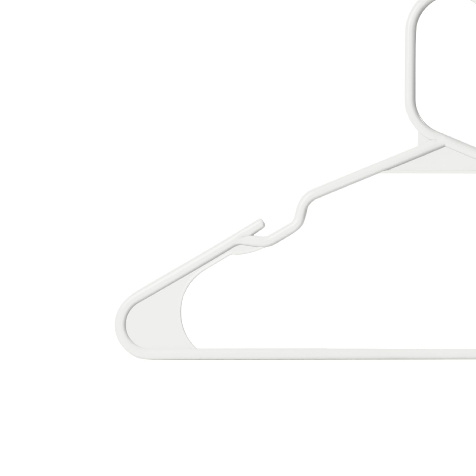 Softflame Plastic Hangers Clothes Hangers 50 Pack, Durable Hangers Space Saving For Everyday Standard Use And Dorm Room Essentia