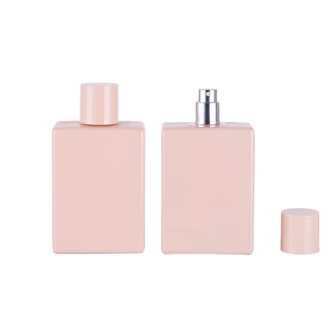 YORROR 100ml Glass Perfume Atomizer,Pink Empty Perfume Spray Bottle
