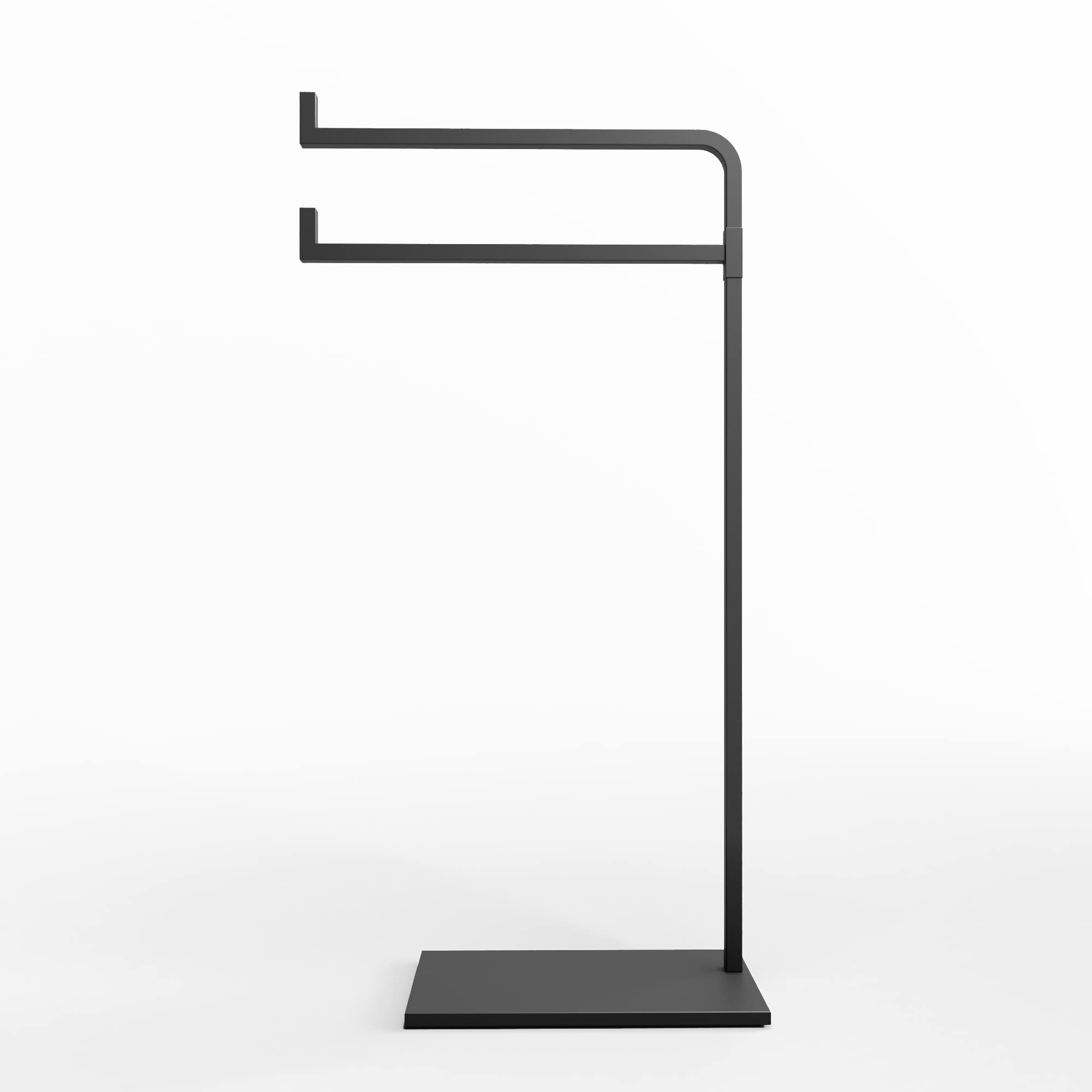 Hand Towel Stand For Bathroom Counter - 17'' Black Countertop Towel Stand - Holds 2 Towels - Countertop Towel Holder Stand - Sta