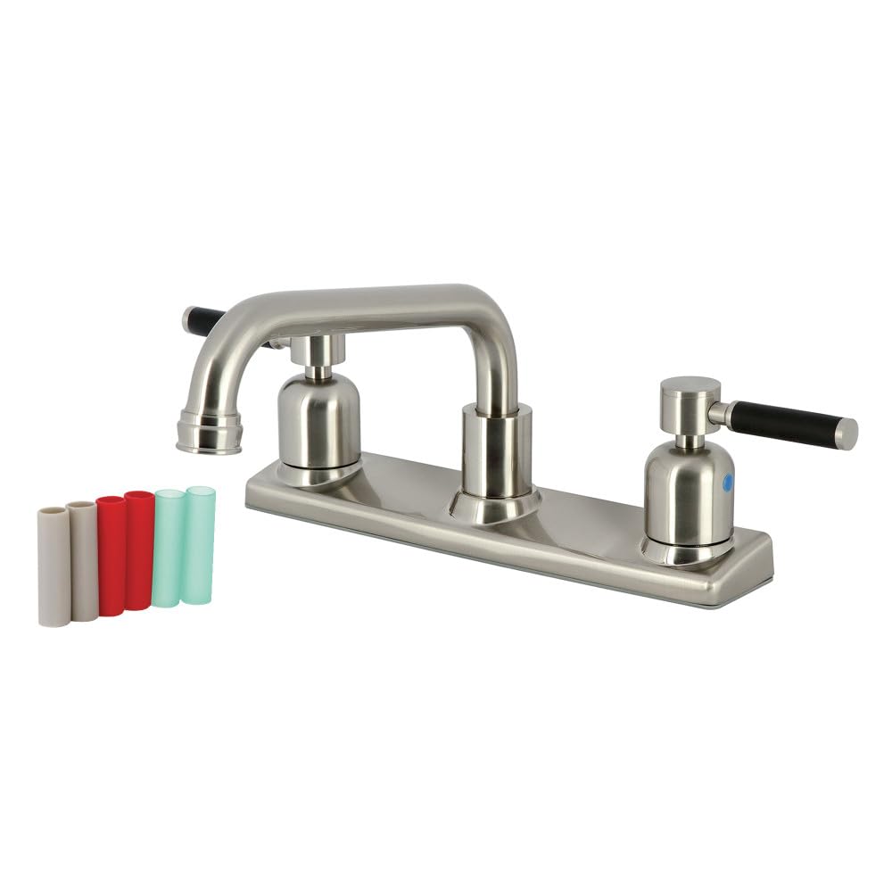 Kingston Brass Fb2138Dkl Kaiser 8-Inch Centerset Kitchen Faucet, Brushed Nickel