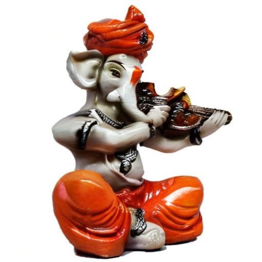 Ecraftindia Lord Ganesha Playing Violin (Lxwxh - 3Inx3Inx5In)