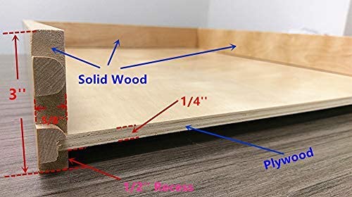 17'' Width Pull Out Drawer Garbage Drawer Roll Out Tray Wood Pull Out Drawer Box Kitchen Cabinet Organizer Cabinet Slide Out She