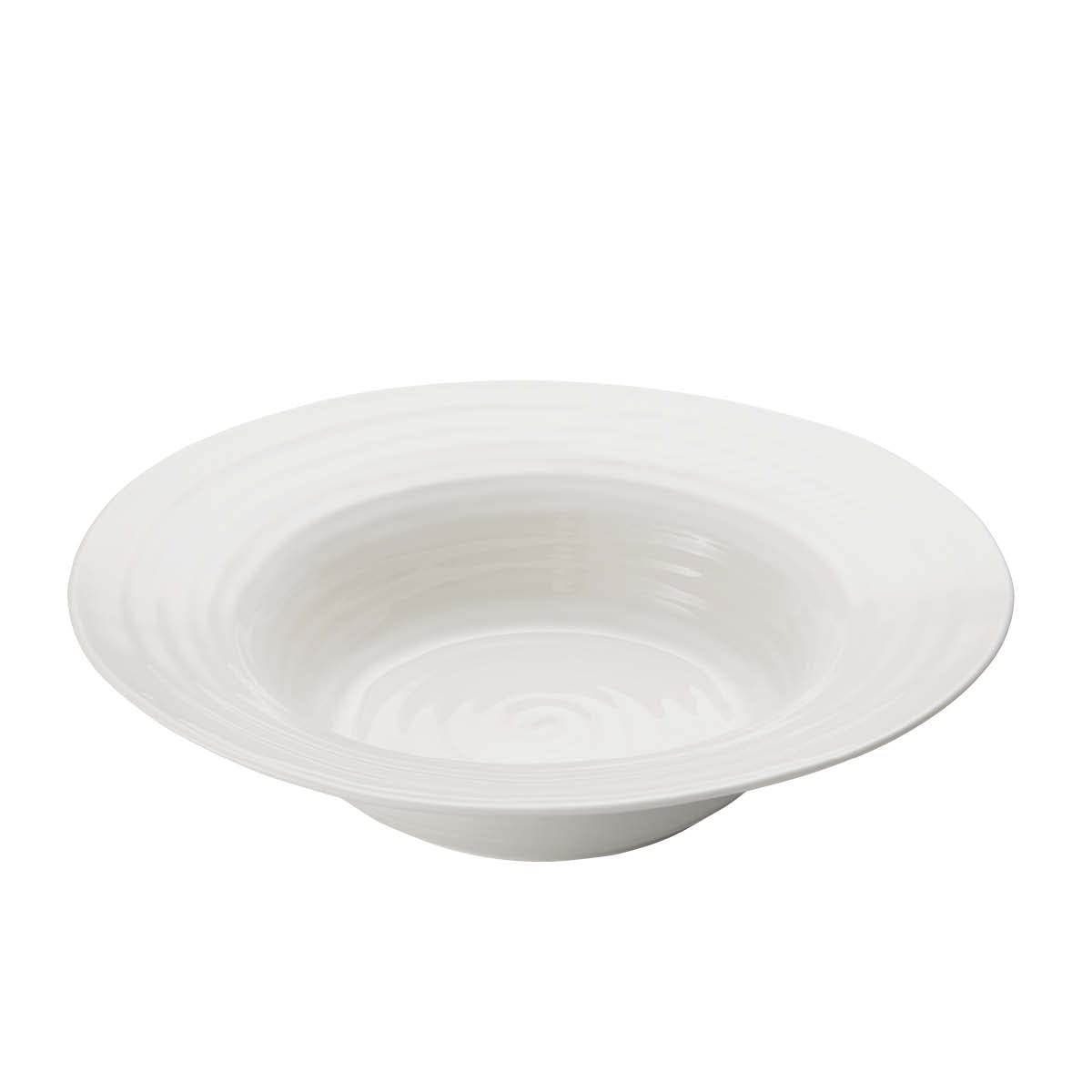 Portmeirion Sophie Conran 10.5'' Bistro Bowl Set | Set Of 2 White Cereal Bowls | Made From Fine Porcelain | Dishwasher And Micro