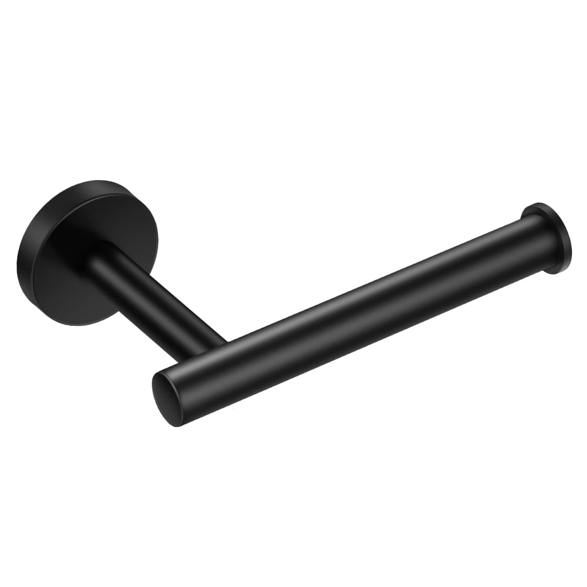 Layuki Toilet Paper Holder, Toilet Paper Roll Holder, Toilet Tissue Holder, Matte Black, Wall Mount, Sus304 Stainless Steel,Upgr