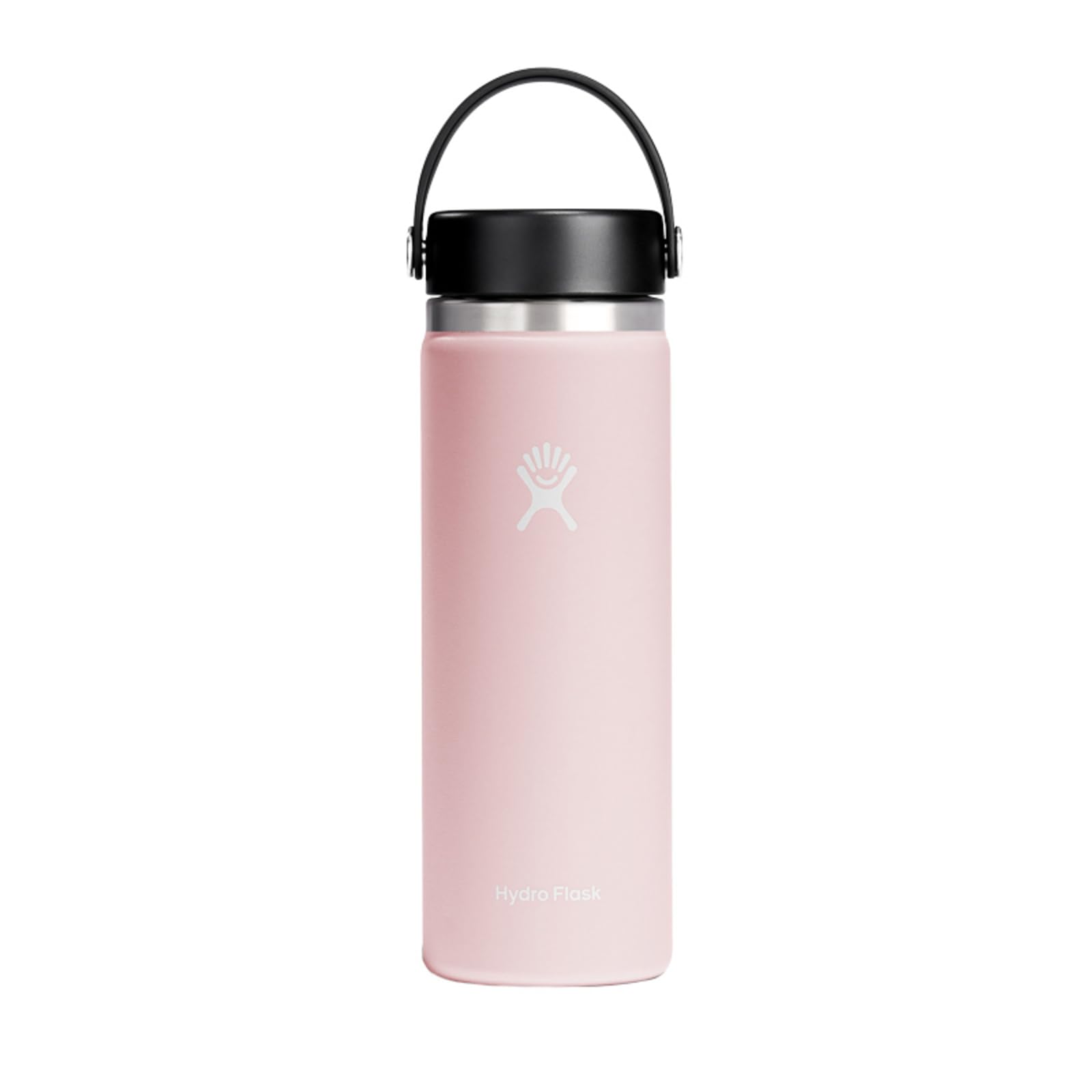 Hydro Flask 20 Oz Wide Mouth Flex Bottle, Trillium, Stainless Steel, Double Wall, Leakproof, Cupholder-Friendly, Sport, 20 Fluid