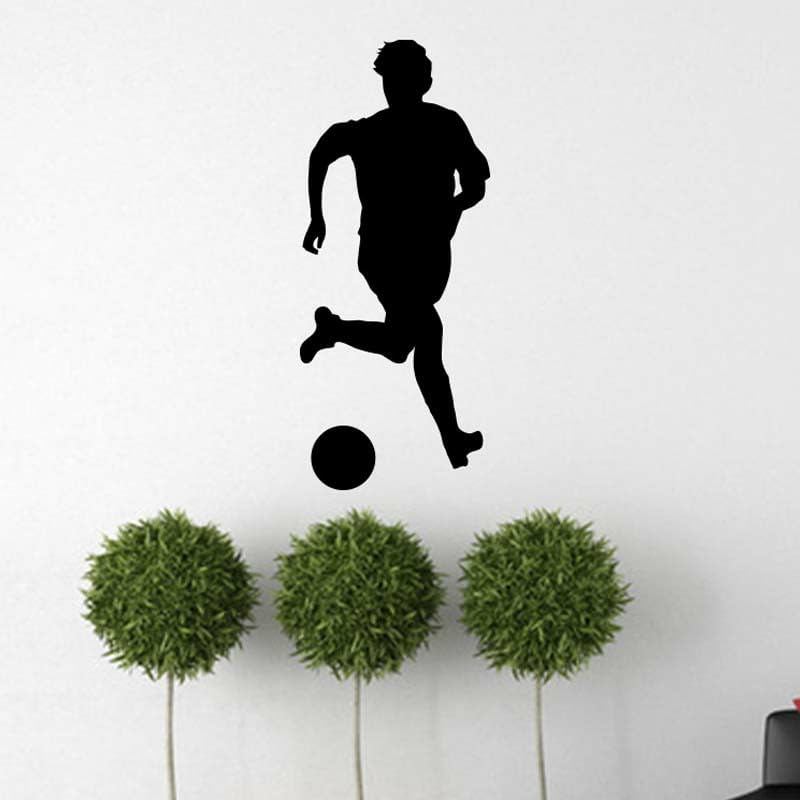 GADGETS WRAP Wall Decal Vinyl Sticker Play Football Man for Office Home Wall Decoration